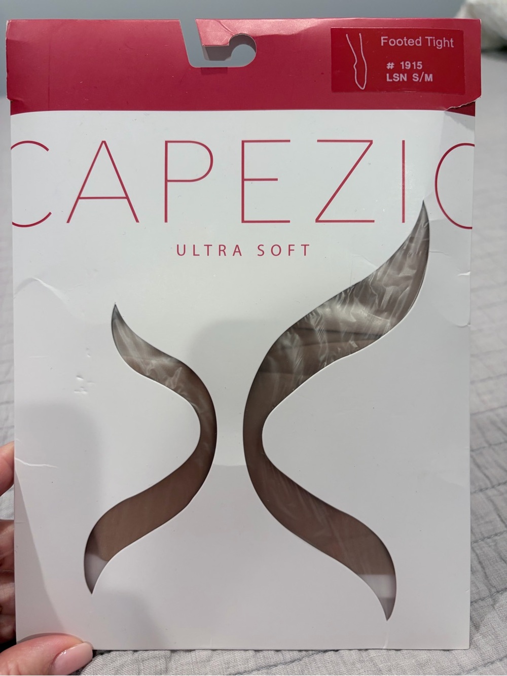 Capezio Ultra Soft Footed Tights in Light Sun Tan S/M